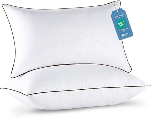 JOLLYVOGUE Standard Pillows Set of 2, Cooling and Supportive Pillows