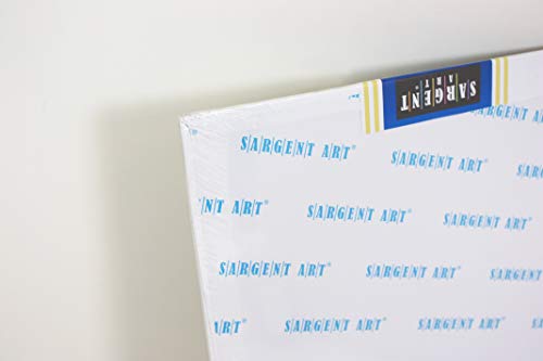 image for Sargent Art 90-2018 9x12-Inch Stretched Canvas, 100% Cotton Double Pri