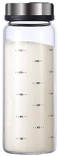 XiaoShenLu Salières et poivrières en Verre avec Trous de coulée réglables, 300 ML