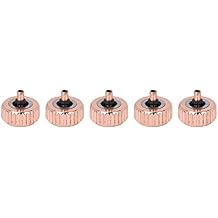 5pcs Rose Gold Steel Watch Crown Spare Parts, Quartz Mechanical Watch Head Replacement Accessories, Durable Watch Crown Repair Kit with Fine Craftsmanship for DIY