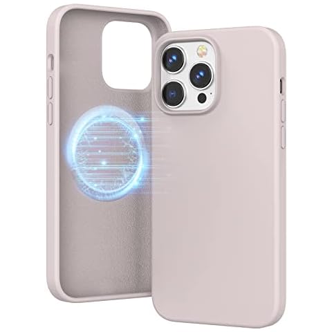 MILPROX Compatible with Magsafe for iPhone 14 Pro Max Silicone Case 2022, Magnetic Liquid Silicone Protective Shockproof Bumper Rubber Gel Shell Cover for iPhone 14 Pro Max 6.7" 2022 - Stone Gray Cover