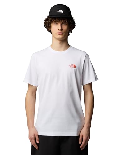 THE NORTH FACE Maglietta Biner Graphic 4, Taglio Standard, TNF White, S