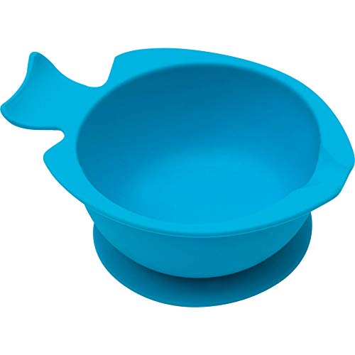 Bowl De Silicone Com Ventosa - Azul, Buba, Azul
