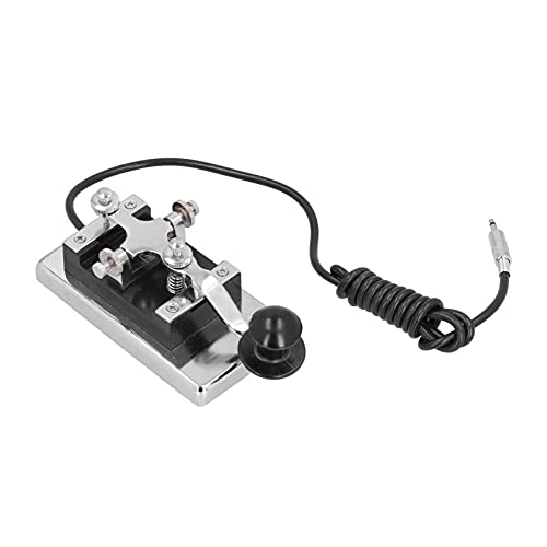 Morsecode CW Telegraph Edelstahl K 4 Handtaste Kurzwellenradio Morse CW Telegraph K4 Key Radiokommunikation Lehrmittel