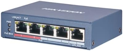 Side view of the Hikvision DS-3E1105P-EI PoE switch, showing mounting holes.