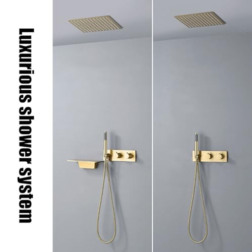 Pluie ensemble de douche encastré anti-calcaire pour éviter les variations d'eau - 4