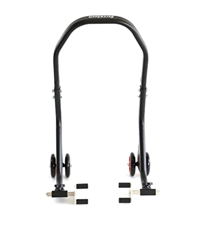 Surewheels Universal Motorcycle Front And Rear Wheel Swingarm Lift Stand Set Paddock Stands V Black, 3137F And 3137Bv Diamond Models #TOP6
