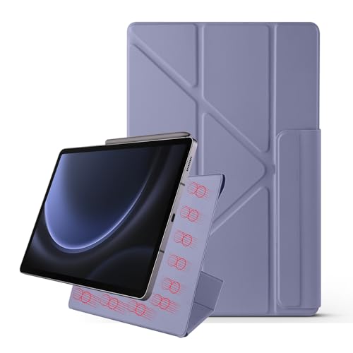 Coque Galaxy Tab S10 Lite fine anti-rayures violette avec support et veille auto