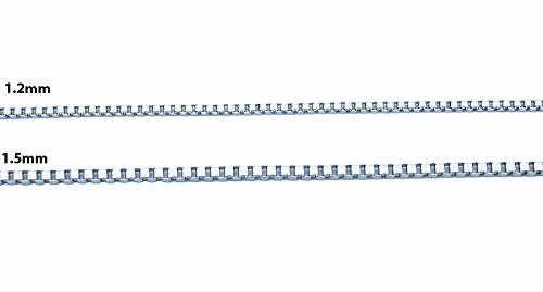 Stainless Steel Box Chain Necklace 1.5Mm - 18" #TOP4