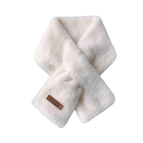Yue668 Foulard Hiver Femme, Bavette Chaude, Écharpe De Fausse Fourrure De Mode Féminine D'hiver, écharpe De Survêtement De Couleur Pure Chaude Cover