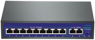 UC-P1009-2U 9+2 PoE Switch 11 Ports Fast Ethernet with 9 PoE Ports (10/100 Mbps) & 2 Uplink Ports (100 Mbps) POE Switch | LED Light Indicators | Plug & Play
