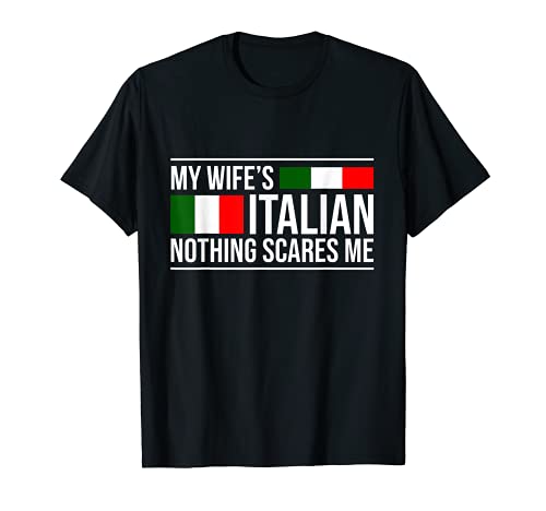 Hombre Italia Esposa Italia marido aniversario regalo de boda Camiseta