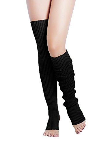 v28 Long Leg Warmer, Women’s Men 80s Party Ribbed Knit Dance Sports2