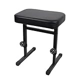 Glenmi Verstellbare, gepolsterte Keyboardbank mit 5-facher Höhe, rutschfesten Gummifüßen und dickem Polstersitz, ideal for Keyboardständer und Bänke(B)