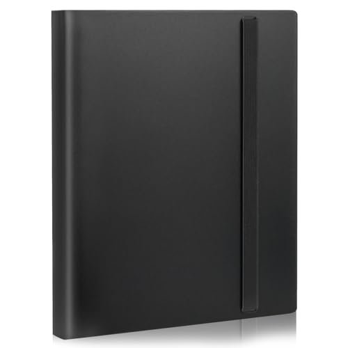 Card Binder, 9 Pocket Trading Card Album Folder,20 Pages, 360 Card Capacity Sports Card Binder, Premium Card Binders Compatible with MTG, TCG, Baseball Cards (Black)