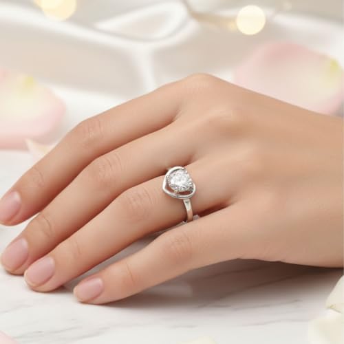 Image of PARASMONI Silver Ring - A Symbol of True Love