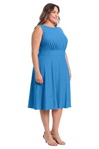 Image of London Times Women's Dresses Inset Waist Midi Dress Career Office Occasion Guest of