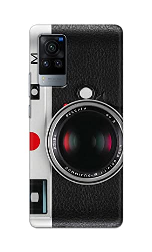Image of Printed Hard Back Cover Case for Vivo X60 Pro Back Cover (Vintage Camera) -702