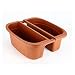 Produktbild Geländerkasten Beidseitg Balkonkasten Geländer Blumen Kasten Topf Blumenkübel Terracotta 50 cm