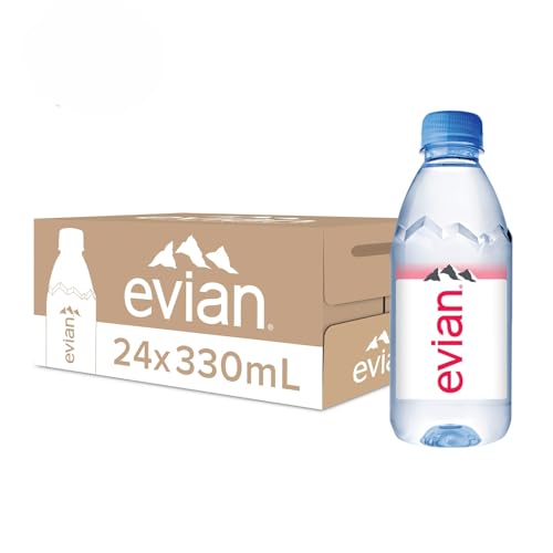Image of Evian Eau Natural Mineral Water Bottle, 24 X 330 ml