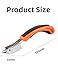 luvilly1 Pack Orange Heavy Duty Upholstery Staple Remover, Ergonomic Staple Puller Tool Construction Staples Removers, Strength Staples Puller for Upholstery/Furniture