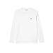 Lacoste Men's Long Sleeved Cotton Pima T-Shirt, White, Small