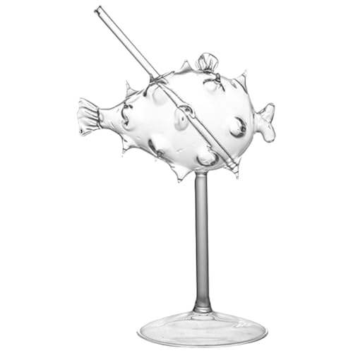 JHKNNK Copa de Cóctel Forma de Globo de Vidrio Transparente Copa Cáliz Creativa para Bebidas Vaso para Fiestas y Hogar Diseño Único y Funcional Cristal Resistente Set 1 Unidad