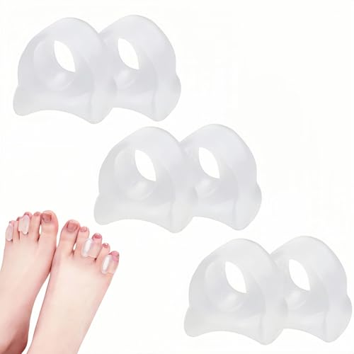 6 Pack Soft Silicone Toe Spacers