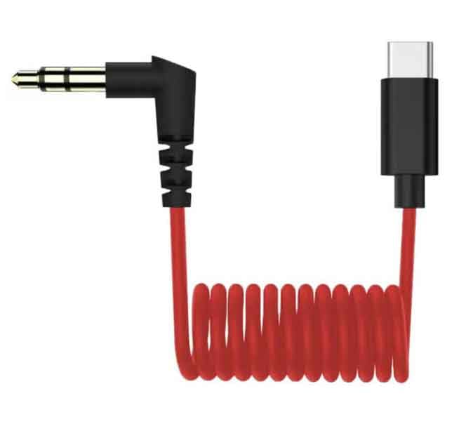 USB C to 3.5mm TRS Microphone Cable for Rode, Movo, Comica, Deity & Other External Mic, Compatible with Phone 15/16, Samsun Galax, LG, Pixel & Android Devices with USB C Port