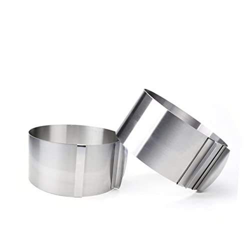 OFFSCH Adjustable Stainless Steel Mousse Mold Ring to Versatile Round Cake Mold for Baking for Home Restaurants and Shops