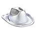 LED Hats Western Cowgirl Hat Wide Brims Glowing Fashion Hot Stamping Music Festival Party Stage LED Cowboy Caps Silver