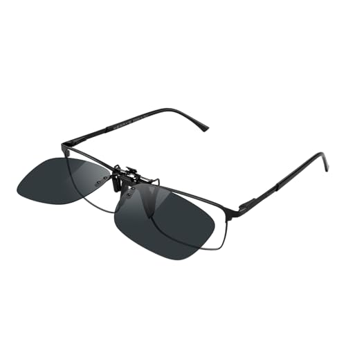 Image of MERRY'S Polarized Clip on Sunglasses Flip Up Metal Clip Attachments for Prescription Glasses