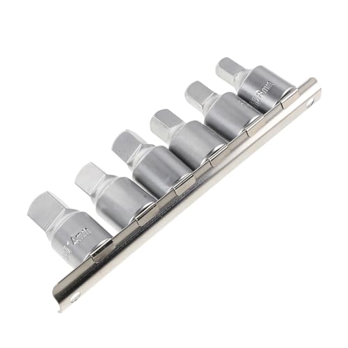 Herramienta mecánica resistente de 6 llaves para tapones de drenaje con base metálica