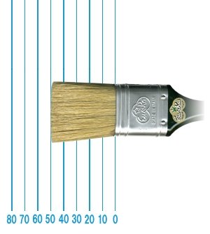 Omegaペイントブラシ 45-40ミリ