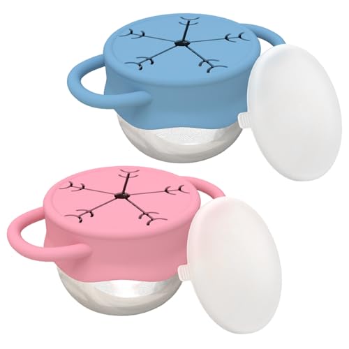 Vasos para refrigerios de acero inoxidable para evitar derrames de comida infantil 2