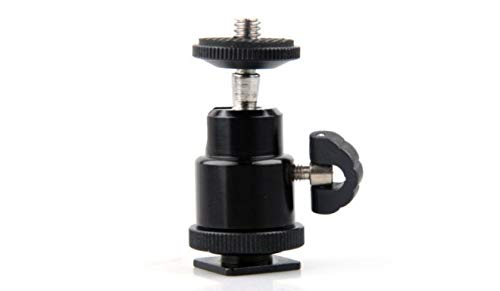 FLYING COLLECTION® Multi Purpose Adjustable Swivel Angle Ball 1/4" Mini Tripod Ball Head Kit Shoe Mount Adapter Holder for All DSLR Camera & Stand-picture-16
