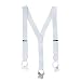 CTM Men's Elastic Button End Suspenders