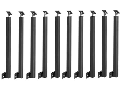 Adjustable Iron Railings for Stairs - Bracket Set for Commercial Corridors, Elegant Staircase Design, Durable Safety Solutions, Customizable Height and Style