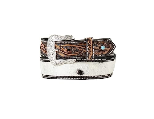 Nocona Western Belt Mens Calf Hair Tapered Embossed N210000401