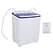 ROVSUN 17.6LBS Portable Washing Machine, Mini Washer and Dryer Combo with Washer(11lbs) & Spiner(6.6lbs) & Built-in Pump Draining for RV Camping Dorm College Apartment