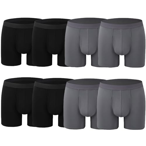 Alldry Underwear for Men, Men Ultra-Absorbent Incontinence Boxer Briefs, With Fly Opening Washable Reusable for Mens over 50