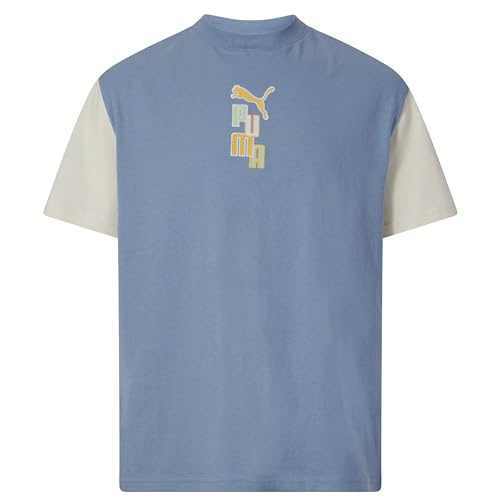 Image of Puma Boys' Short Sleeve Cotton Graphic T-Shirt, Crewneck