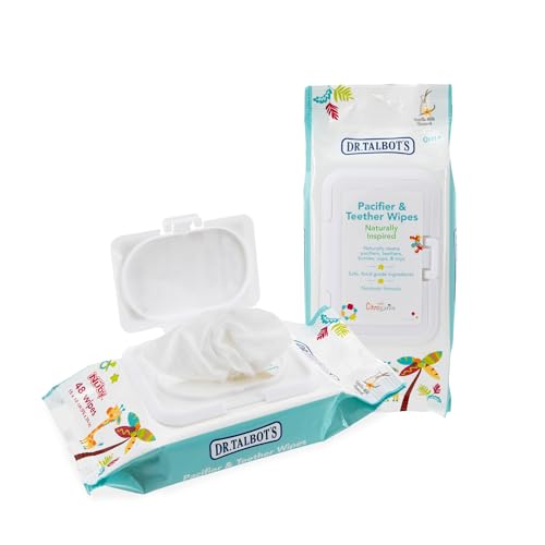 Image of Dr. Talbot's Pacifier and Teether Wipes Naturally Inspired with Citroganix, Vanilla Milk (Pack of 2, 96 Count)