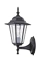 WISBEAM Outdoor Wall Lantern, Black Wall Sconce for House Porch Lighting Fixture, E26 Base 60W Max, Metal Housing Plus Glass, Wet Location Rated, ETL Qualified, Bulbs not Included