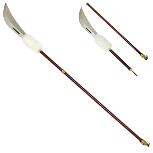 JJK Cursed Tools Playful Cloud Three Section Cudgel Inverted Spear of Heaven Anime Toji Foam Sword Weapon Model for Cosplay Halloween (Maki Zenin Pole arm Spear)