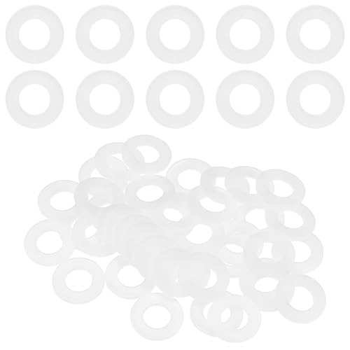 M METERXITY 40Pcs Rondelles plates nylon M12 blanc 24mm OD