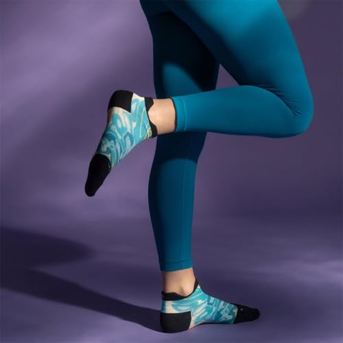 Image of Feetures Elite Light Cushion No Show Tab Sock Wave