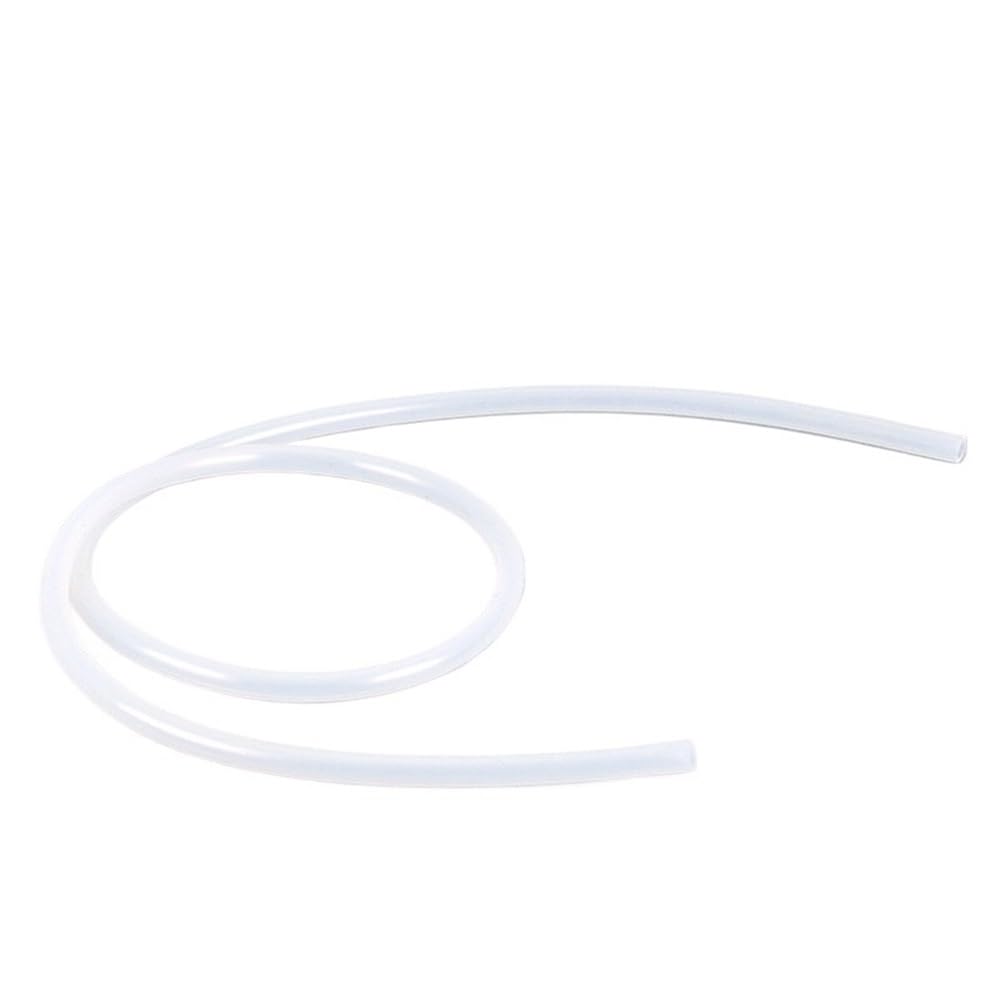 Gohapy One Color Flexible Hollow Tube 1 Piece Transparent High Pressure Resistance Rubber Hose, Round Head Silicone Tube For Aquarium(5Meters*0.5Mm*1Mm)