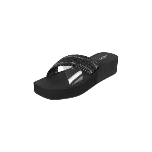 Image of Metro Women Wedge Heel Fashion Slip-on Sandal