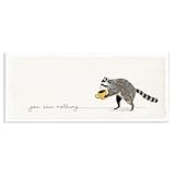 Stupell Industries 'You Saw Nothing Raccoon', Wall Plaque Art, 17 x 7 Inches, Easy to Hang and Sturdy, Made in USA, by Victoria Barnes